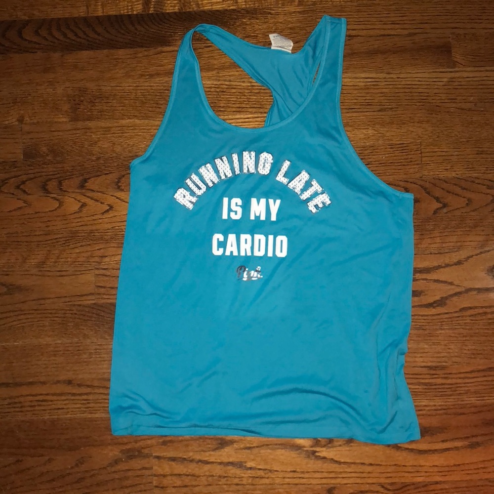 Victoria Secret “Running Late is my Cardio” Tank
